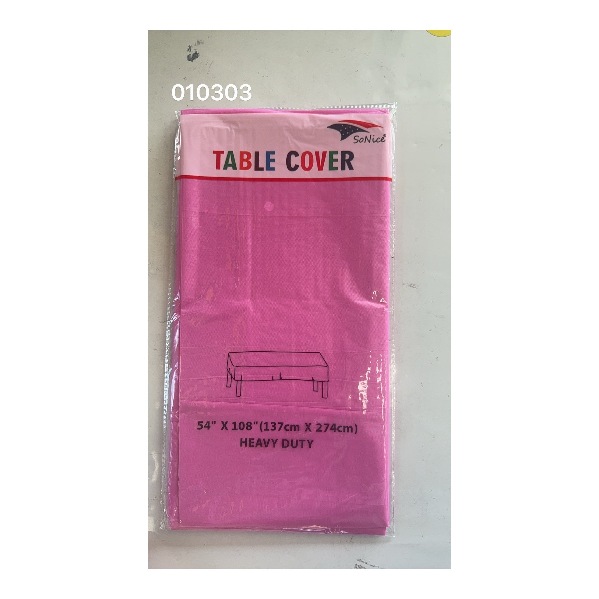 Table Cover Square Hot Pink